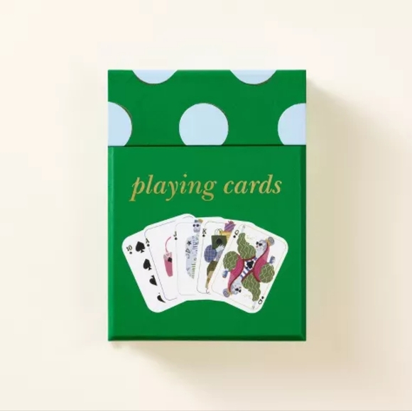 Kate Spade X Target Waterproof Deck of Cards Green NWT Sealed Rare Collectible - Picture 1 of 3